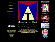 Tablet Screenshot of musicalartiststheatre.com